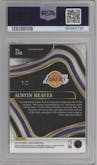Austin Reaves from the 2021-22 Panini Select set featuring a Lucky Envelopes parallel graded by PSA and given an overall grade of 10.