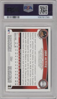 Jose Altuve from the 2011 Topps Update set graded by PSA and given an overall grade of 10.