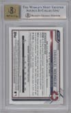 Emmanuel Rodriguez from the 2021 Bowman Chrome set featuring a Refractor parallel graded by Beckett and given an overall grade of 9.