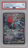 Roaring Moon ex from the 2023 Pokemon SV set graded by PSA and given an overall grade of 9.