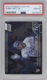 Bobby Witt Jr. from the 2022 Stadium Club Chrome set graded by PSA and given an overall grade of 10.