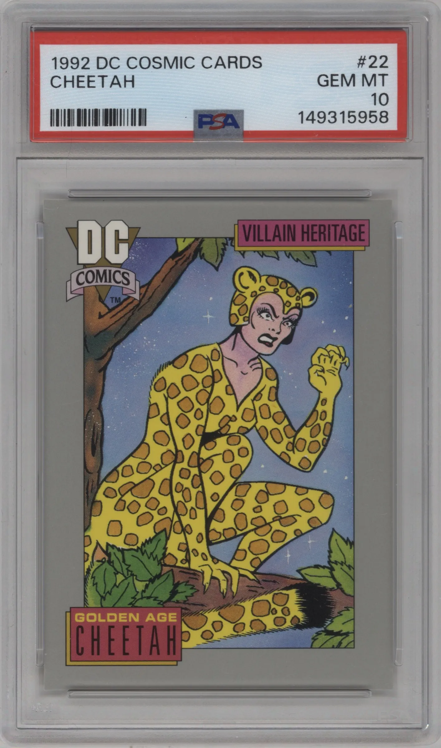 1992 Impel DC Cosmic Cheetah PSA 10