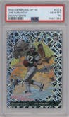 Joe Namath from the 2021 Panini Donruss Optic set graded by PSA and given an overall grade of 10.