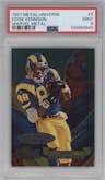 Eddie Kennison from the 1997 Skybox Metal Universe set graded by PSA and given an overall grade of 9.