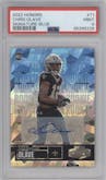 Chris Olave from the 2022 Panini Honors set featuring a Blue parallel graded by PSA and given an overall grade of 9.