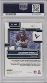 Dameon Pierce from the 2022 Panini Donruss Optic set featuring a Gold parallel graded by PSA and given an overall grade of 9.