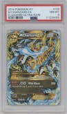 M Charizard EX from the 2014 Pokemon XY set graded by PSA and given an overall grade of 8.
