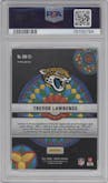 Trevor Lawrence from the 2021 Panini Mosaic set graded by PSA and given an overall grade of 9.