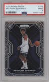 Anthony Edwards from the 2020-21 Panini Prizm set graded by PSA and given an overall grade of 9.