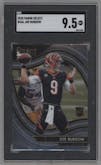 Joe Burrow from the 2020 Panini Select set graded by SGC and given an overall grade of 9.5.