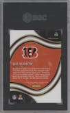 Joe Burrow from the 2020 Panini Select set graded by SGC and given an overall grade of 9.5.