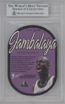 Kevin Garnett from the 1997-98 Skybox E-X 2001 set graded by Beckett and given an overall grade of 9.