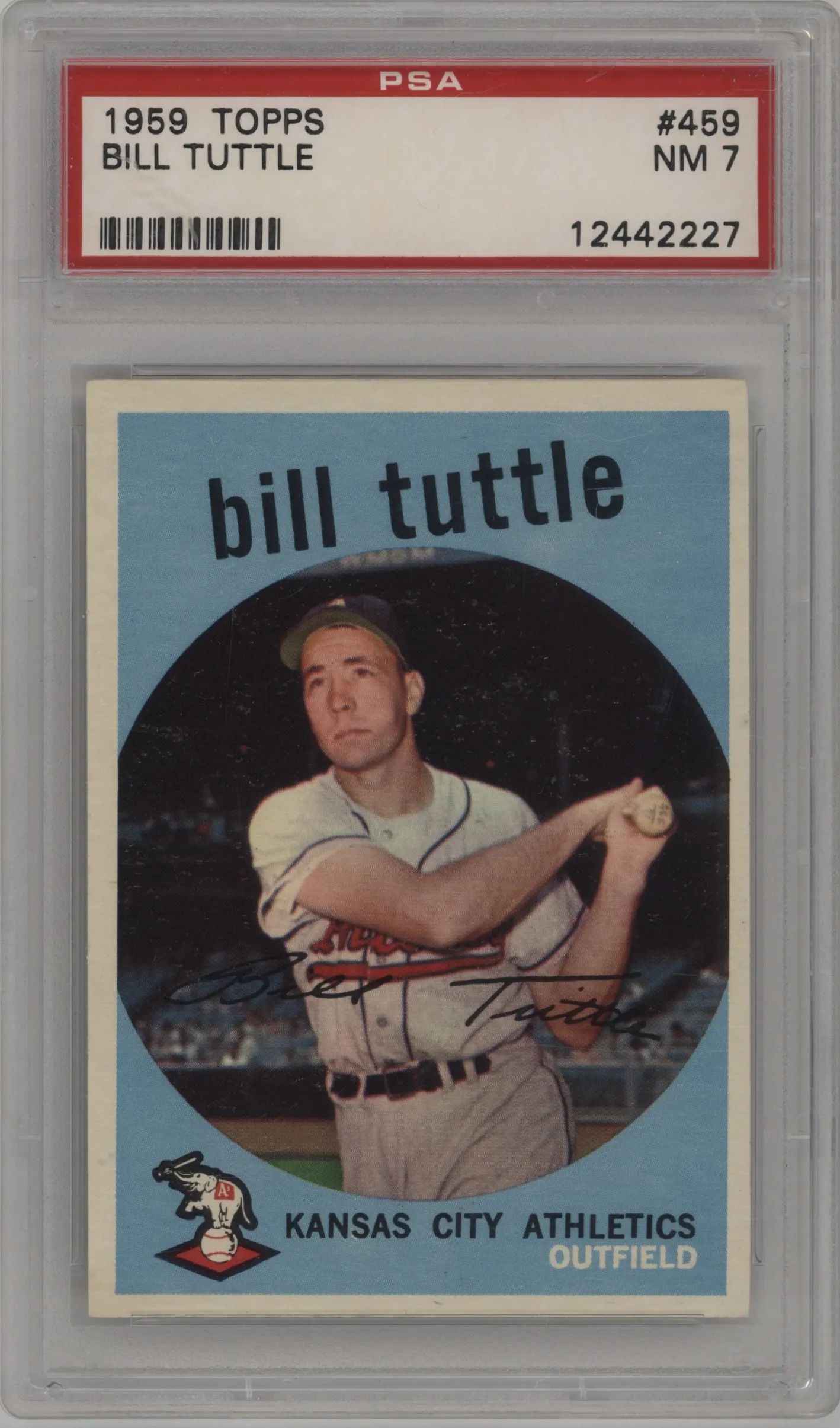 1959 Topps Bill Tuttle PSA 7