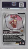 Jayden Daniels from the 2024 Panini Prizm set graded by PSA and given an overall grade of 10.