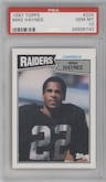 Mike Haynes from the 1987 Topps set graded by PSA and given an overall grade of 10.