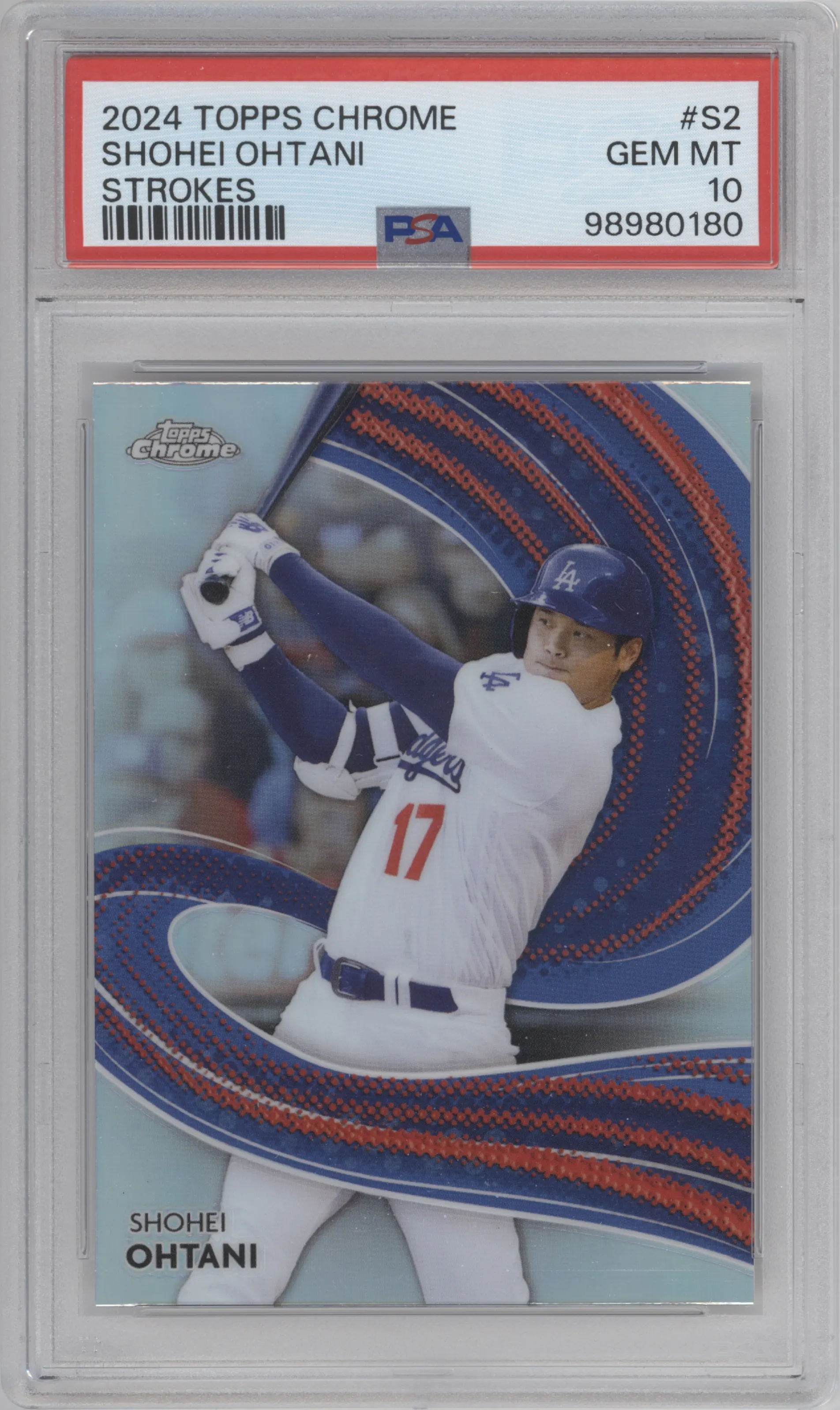 2024 Topps Chrome Strokes Shohei Ohtani #S-2 PSA 10
