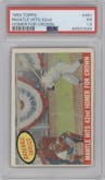 Mickey Mantle from the 1959 Topps set graded by PSA and given an overall grade of 1.5.