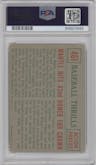 Mickey Mantle from the 1959 Topps set graded by PSA and given an overall grade of 1.5.