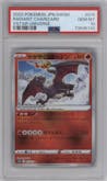 Radiant Charizard from the 2022 Pokemon SWSH JPN set graded by PSA and given an overall grade of 10.