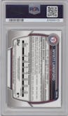 Wyatt Langford from the 2023 Bowman Draft set graded by PSA and given an overall grade of 10.