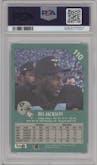 Bo Jackson from the 1991 Fleer set graded by PSA and given an overall grade of 9.
