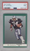 Bo Jackson from the 1991 Fleer set graded by PSA and given an overall grade of 9.
