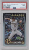 Paul Skenes from the 2024 Topps Chrome Update set featuring a Refractor parallel graded by PSA and given an overall grade of 9.