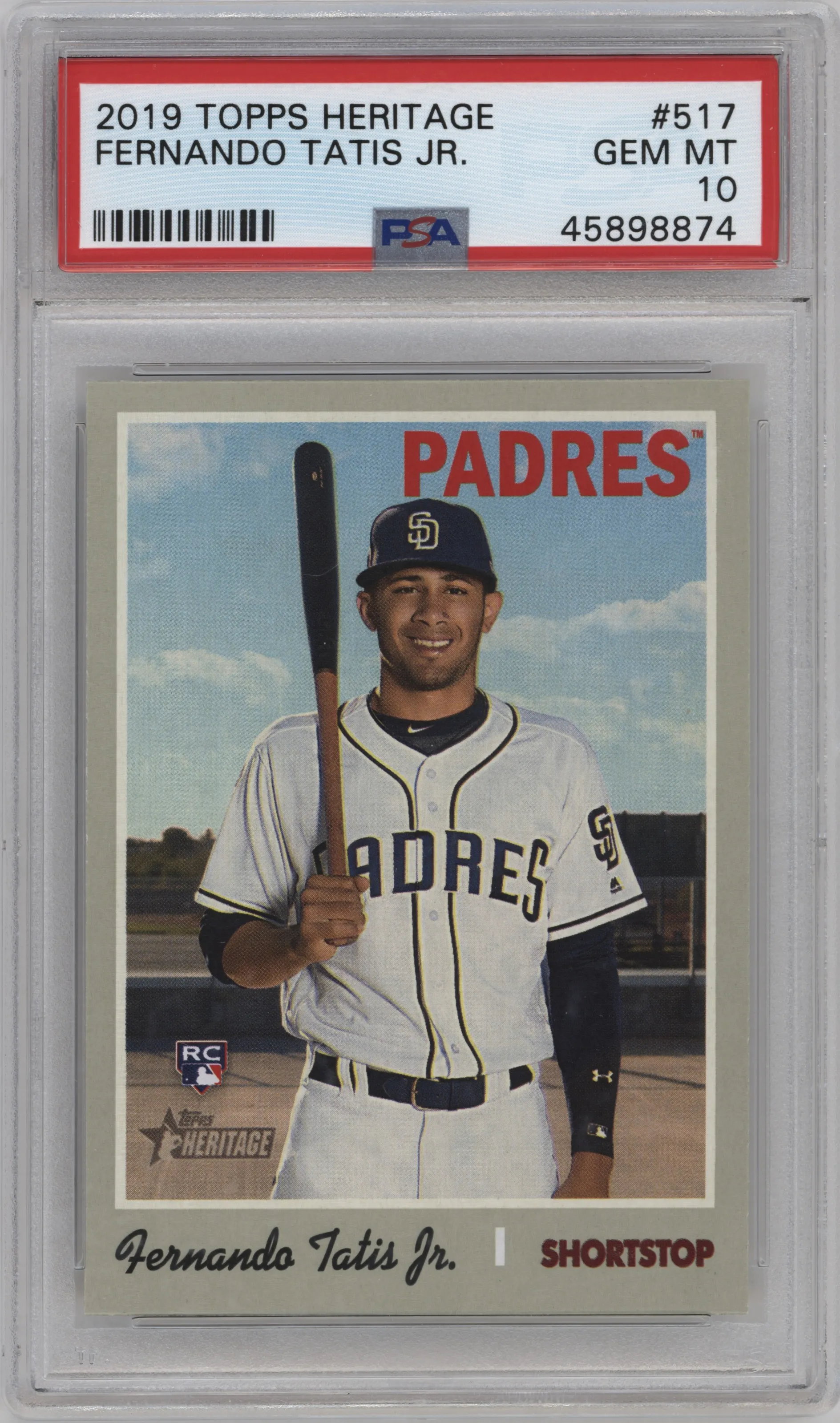 2019 Topps Heritage HN Fernando Tatis Jr. PSA 10
