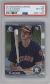 Kyle Tucker from the 2019 Bowman Chrome set graded by PSA and given an overall grade of 10.
