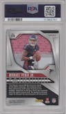 Michael Penix Jr. from the 2024 Panini Prizm set featuring a Silver Prizm parallel graded by PSA and given an overall grade of 9.