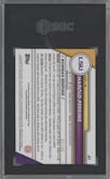 Harold Perkins from the 2023 Bowman Chrome University set featuring a Gold Lava Refractor parallel graded by SGC and given an overall grade of 10.