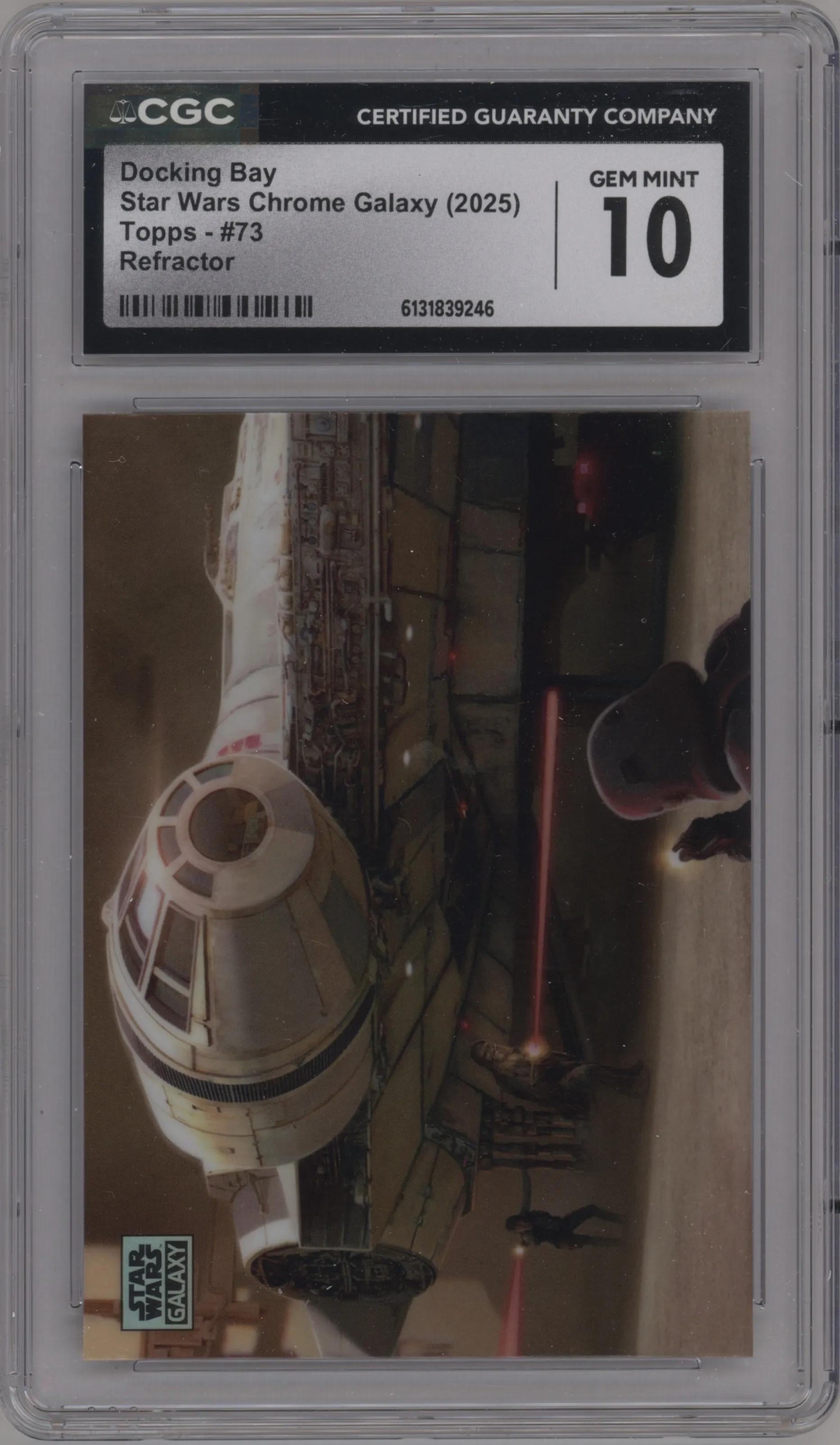 2025 Topps Chrome Star Wars Galaxy Docking Bay Refractor CGC 10