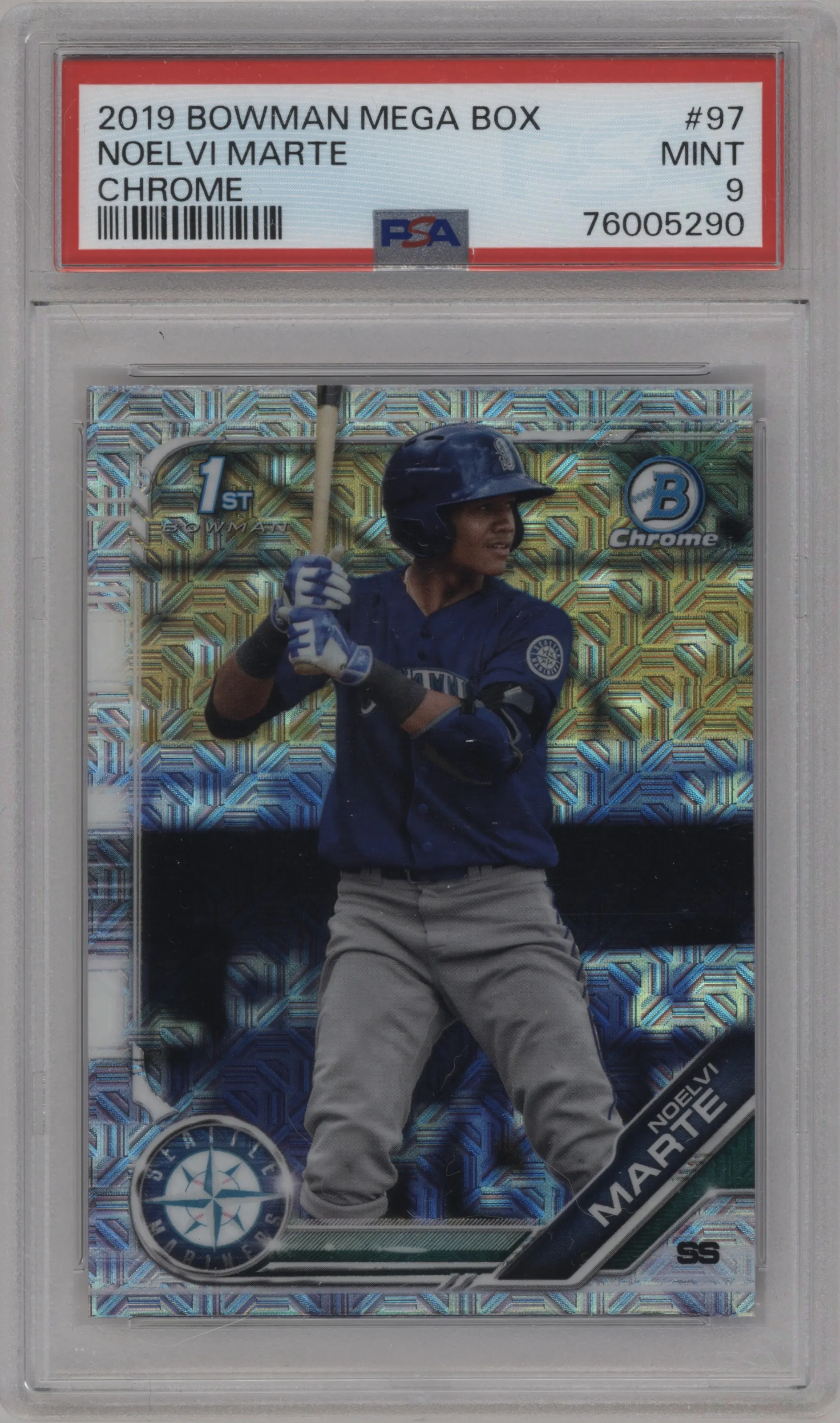 2019 Bowman Mega Box Chrome Noelvi Marte #BCP-97 PSA 9