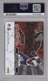 Justin Jefferson from the 2023 Panini Donruss set graded by PSA and given an overall grade of 10.