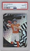 Bo Nix from the 2024 Donruss set graded by PSA and given an overall grade of 10.