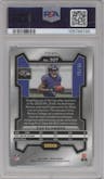 Zay Flowers  from the 2023 Panini Prizm set featuring a No Huddle Blue parallel graded by PSA and given an overall grade of 9.