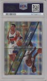 Tim Hardaway / Allen Iverson / Bobby Jackson / Jason Kidd from the 1997-98 Bowman's Best set featuring a Atomic Refractor parallel graded by PSA and given an overall grade of 9.