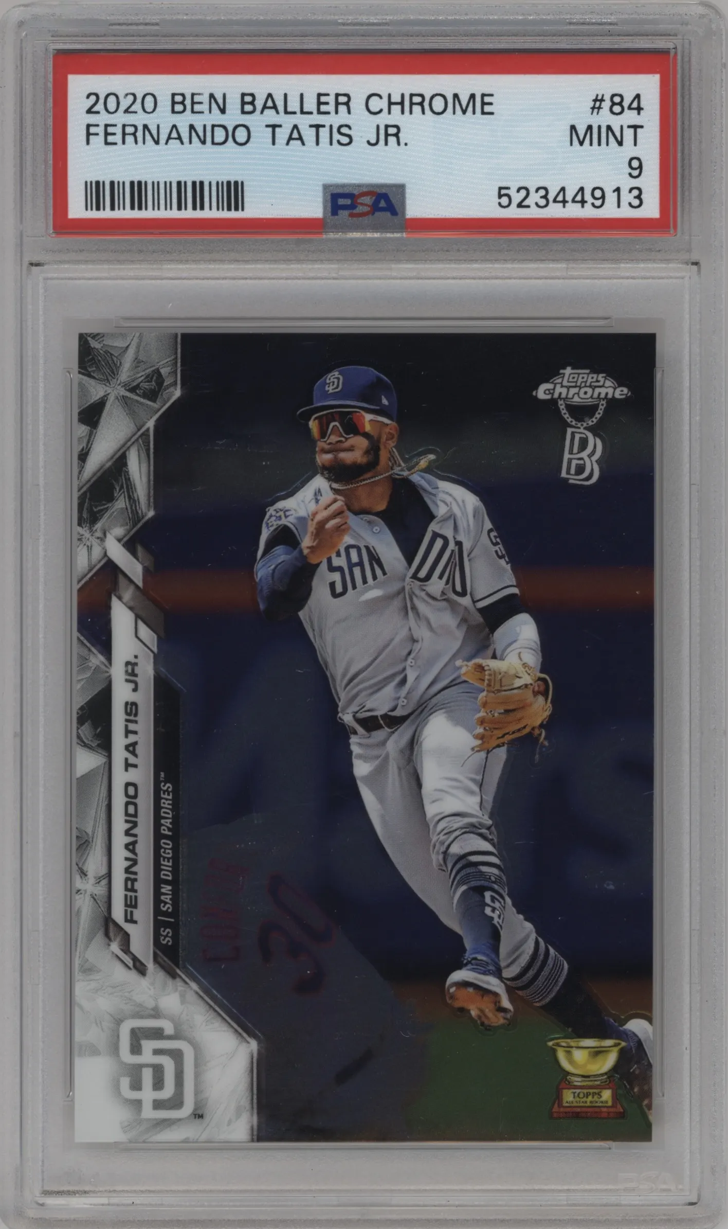 2020 Topps Chrome Ben Baller Edition Fernando Tatis Jr. #84 PSA 9