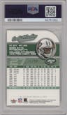 Curtis Martin from the 2005 Fleer Ultra set featuring a Platinum Medallion parallel graded by PSA and given an overall grade of 8.