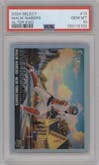 Malik Nabers from the 2024 Panini Select set graded by PSA and given an overall grade of 10.