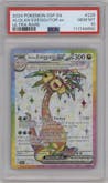 Alolan Exeggutor ex from the 2024 Pokemon SV set graded by PSA and given an overall grade of 10.