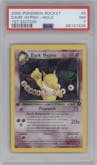 Dark Hypno from the 2000 Pokemon set graded by PSA and given an overall grade of 7.