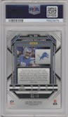 Jameson Williams from the 2022 Panini Prizm set featuring a Purple Power parallel graded by PSA and given an overall grade of 9.
