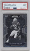 Jonathan Taylor from the 2020 Panini Prizm set graded by PSA and given an overall grade of 9.