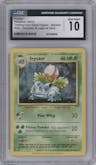 Ivysaur from the 2023 Pokemon CLV set graded by CSG and given an overall grade of 10.