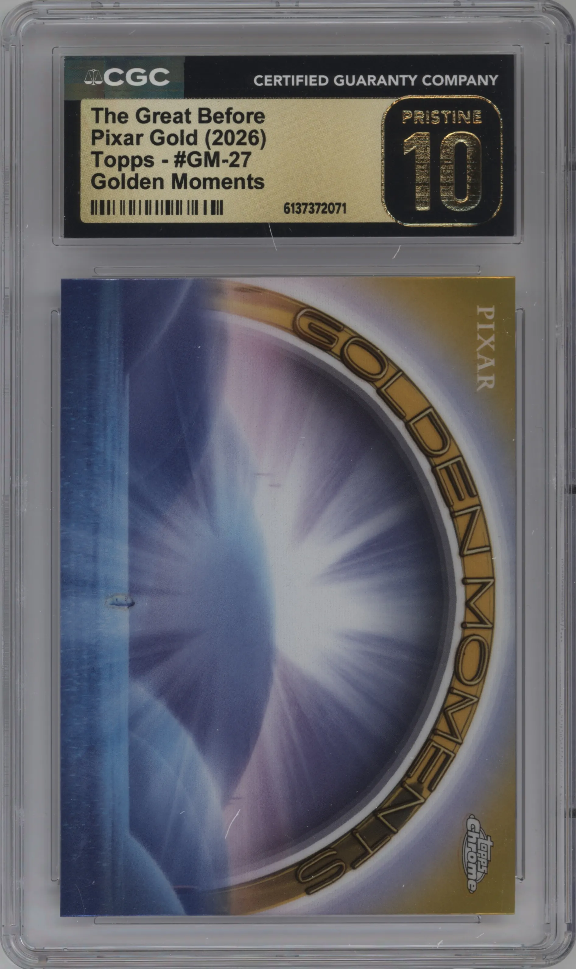 2025 Topps Pixar Gold Golden Moments The Great Before #GM-27 CGC 10
