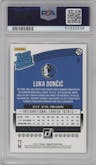 Luka Doncic from the 2018-19 Panini Donruss  set graded by PSA and given an overall grade of 10.