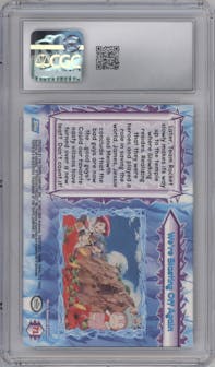 We're Blasting Off Again from the 2000 Pokemon set featuring a Foil parallel graded by CSG and given an overall grade of 8.