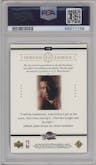 Lebron James from the 2003-04 Upper Deck LeBron James  set graded by PSA and given an overall grade of 9.