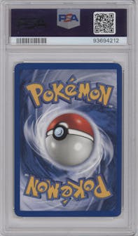 Blaine's Vulpix from the 2000 Pokemon GH set graded by PSA and given an overall grade of 9.